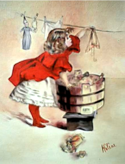 petite fille à la robe rouge