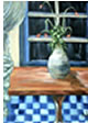 peinture: pot à fleurs
